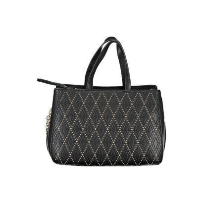 Mario Valentino Nero Poliuretano Donna Bag with Adjustable and Removable Strap