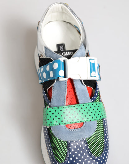 Dolce & Gabbana Multicolor Leather Low Top Sneakers Shoes