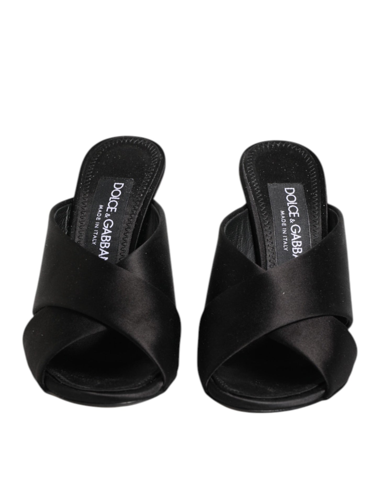 Dolce & Gabbana Black Keira Baroque High Heel Sandals Shoes