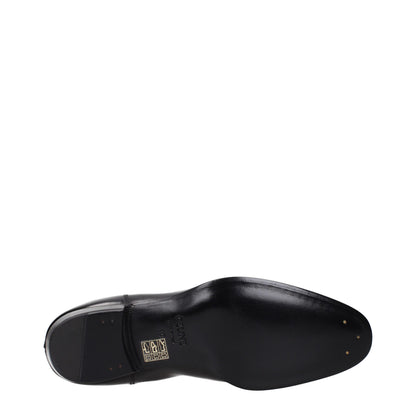 Celine Black Leather Ankle Boots