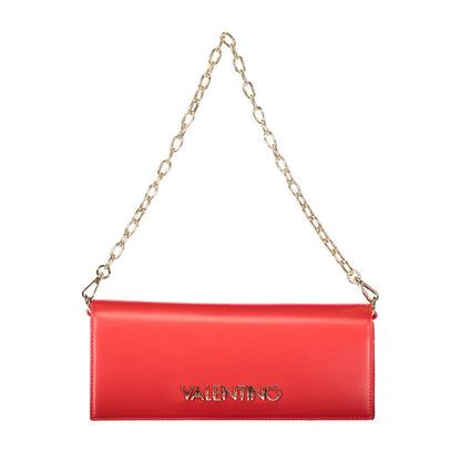 Mario Valentino Rosso Polyurethane Women's Shoulder Bag