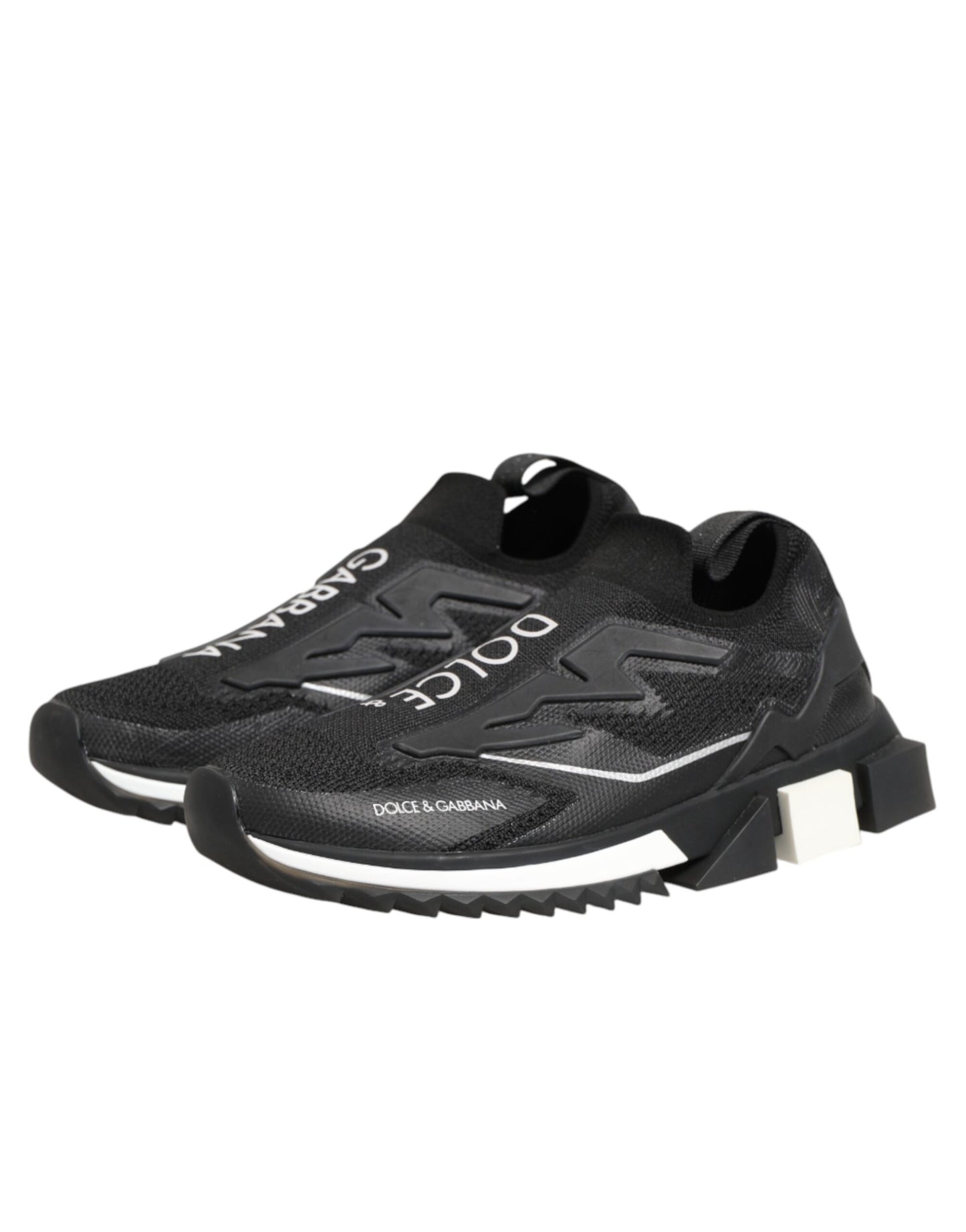 Dolce & Gabbana Black SORRENTO Sport Stretch Sneakers Shoes