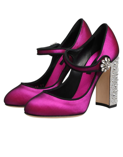 Dolce & Gabbana Pink Embellished High Heels Pumps Shoes