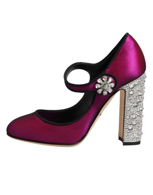 Dolce & Gabbana Pink Embellished High Heels Pumps Shoes