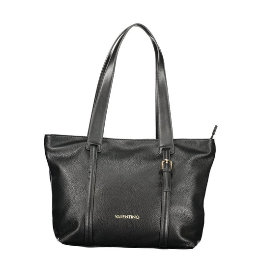 Mario Valentino Black Polyurethane Women's Bag for Sophisticated Accessorizing