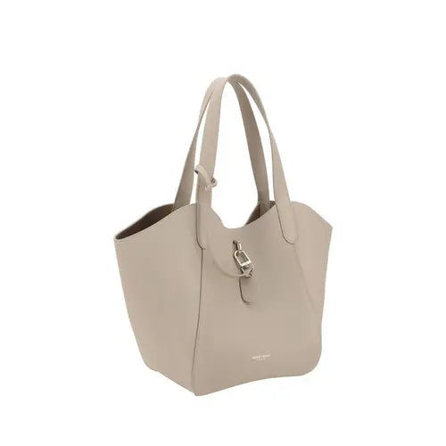 Medium pebbled leather handbag