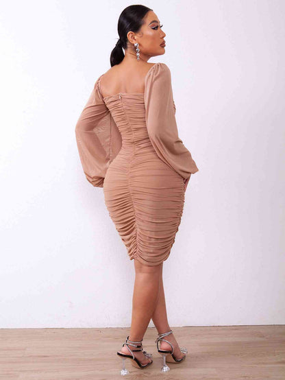 Ruched Bodycon Dress